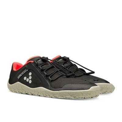 Vivobarefoot Primus Trail Winter Firm Ground Schoenen Dames - Zwart Hardloopschoenen HZX592318